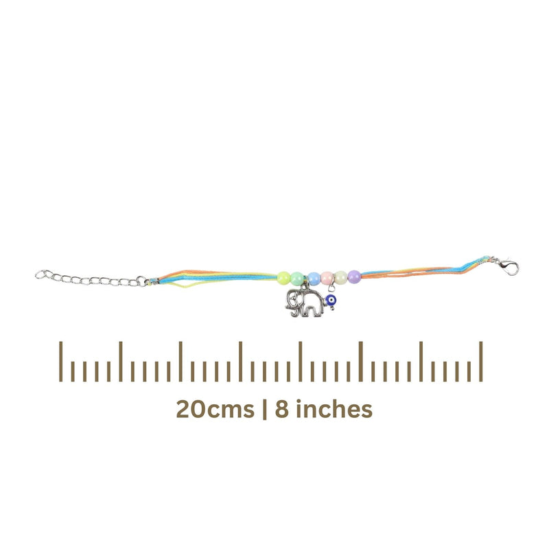 Evil Eye Elephant Bracelet Rakhi