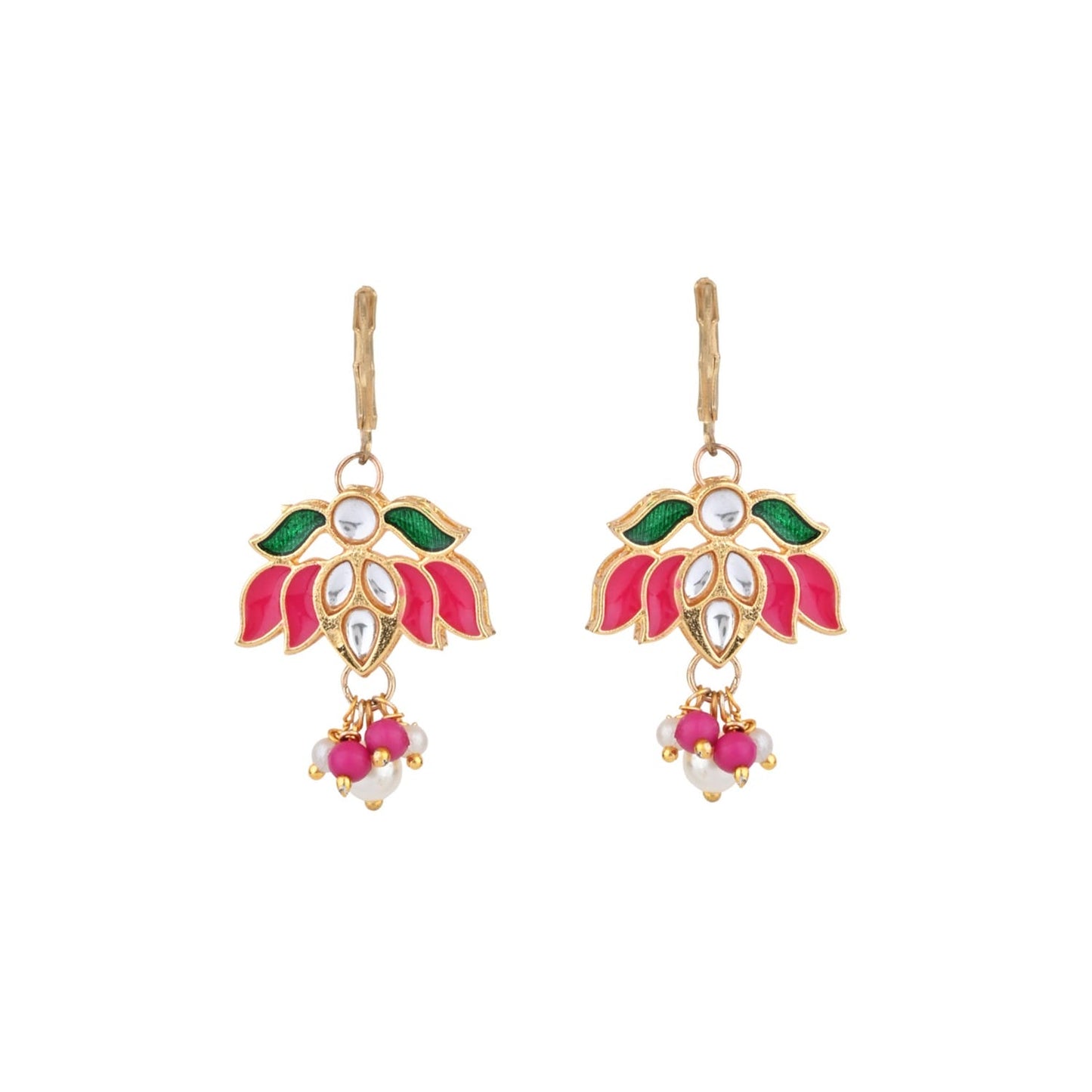 Kundan Stone Ethnic Jewellery Set for Girls