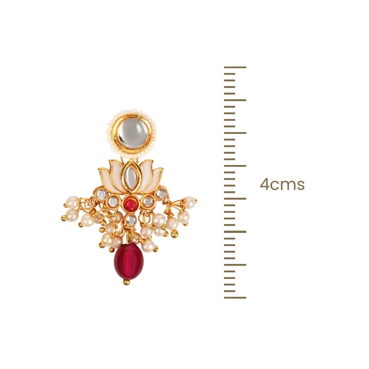 Kundan Lotus Jewellery Set for Girls