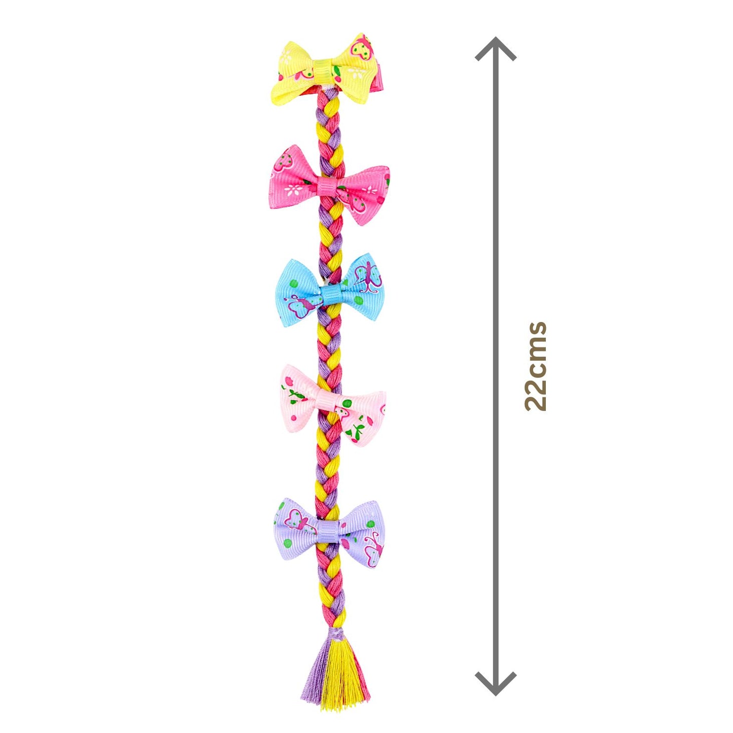 Bow Tassel Kids Hair Clips, Set of 2