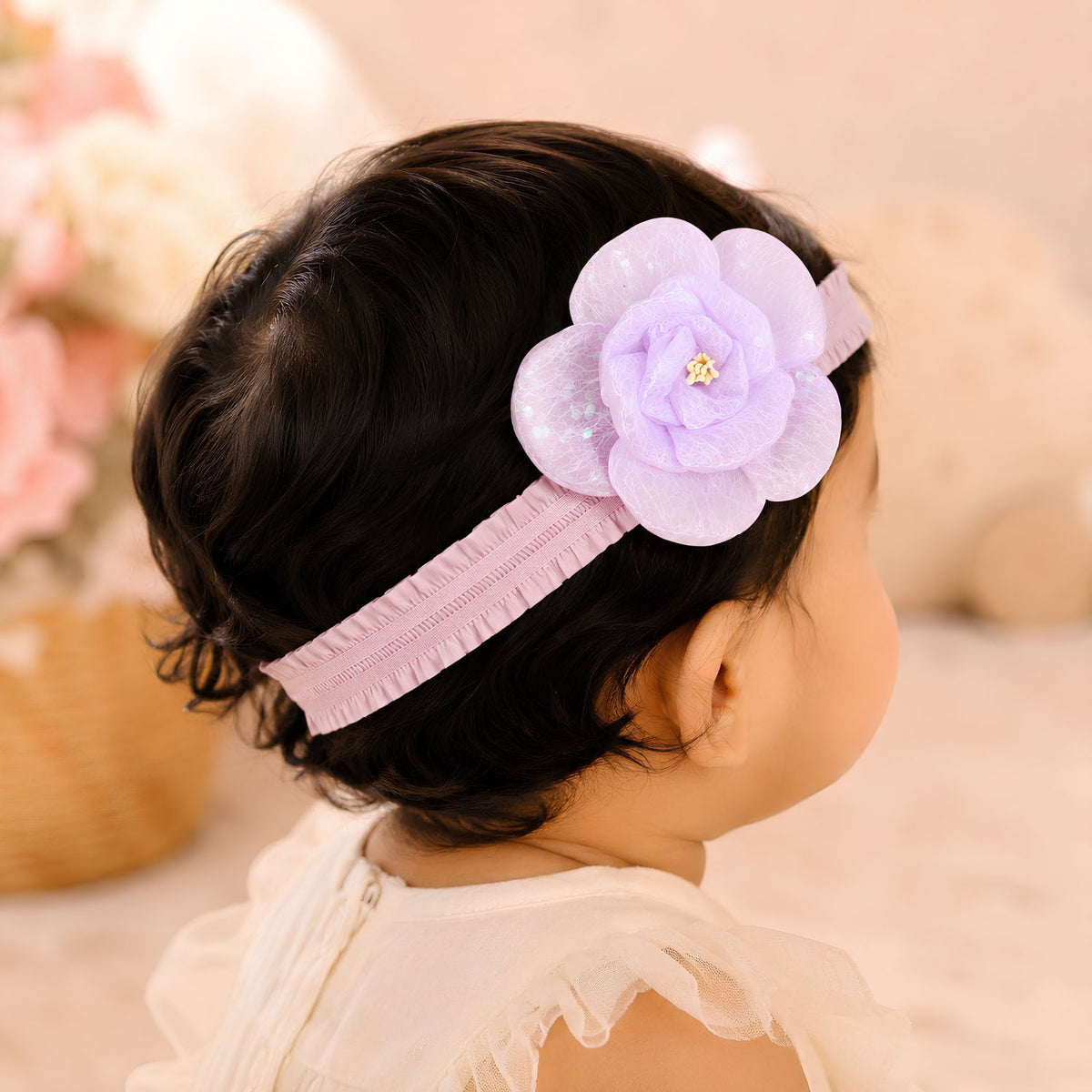 Floral Bow Headband