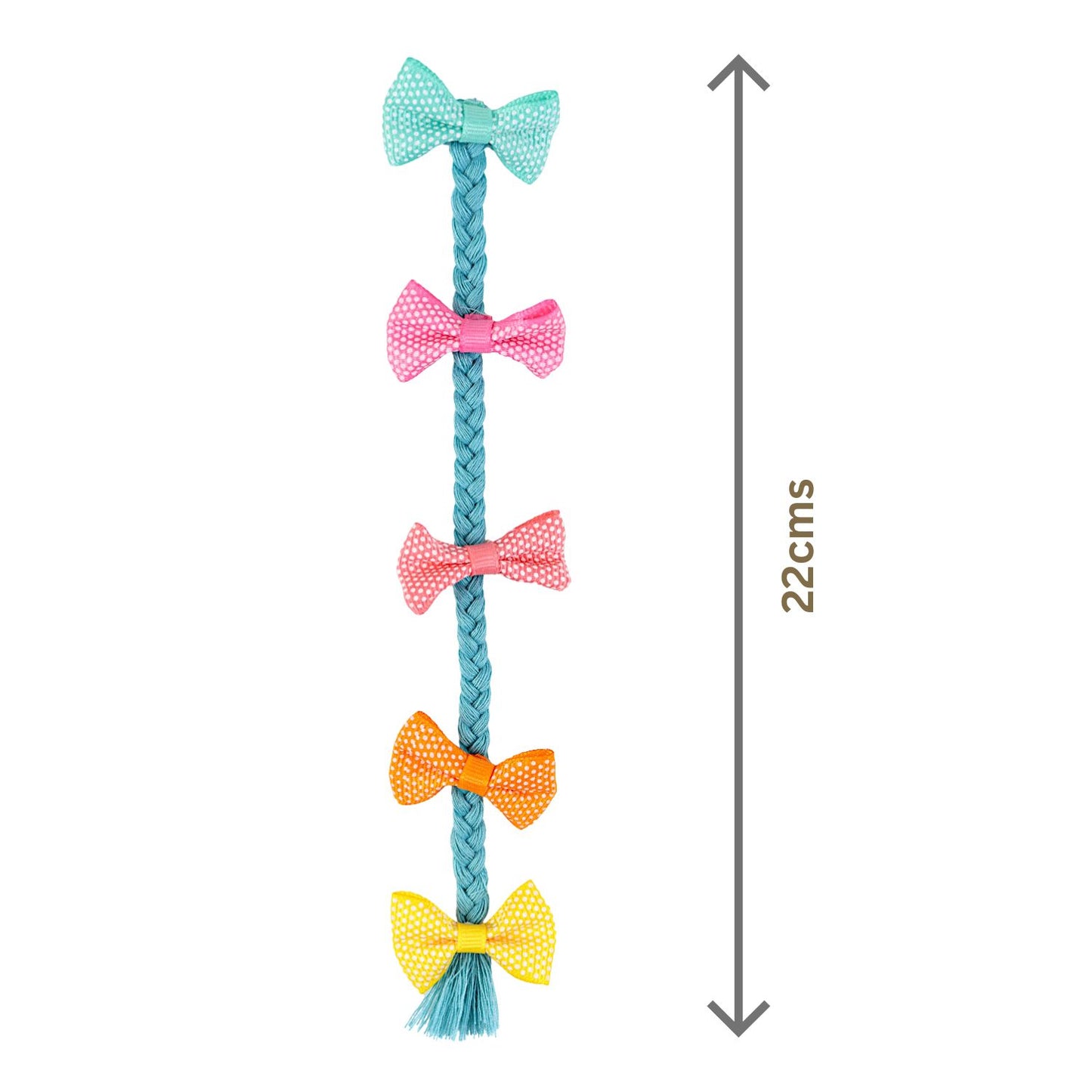 Bow Tassel Kids Hair Clips, Set of 2
