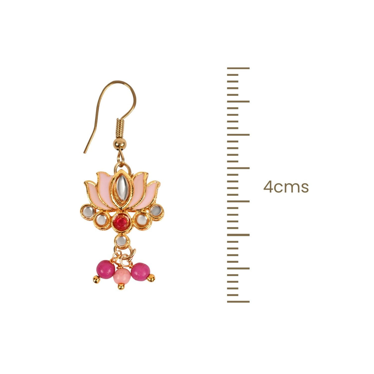 Kundan Lotus Jewellery Set for Girls