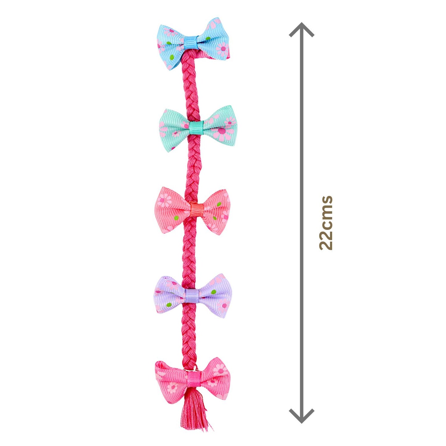 Bow Tassel Kids Hair Clips, Set of 2