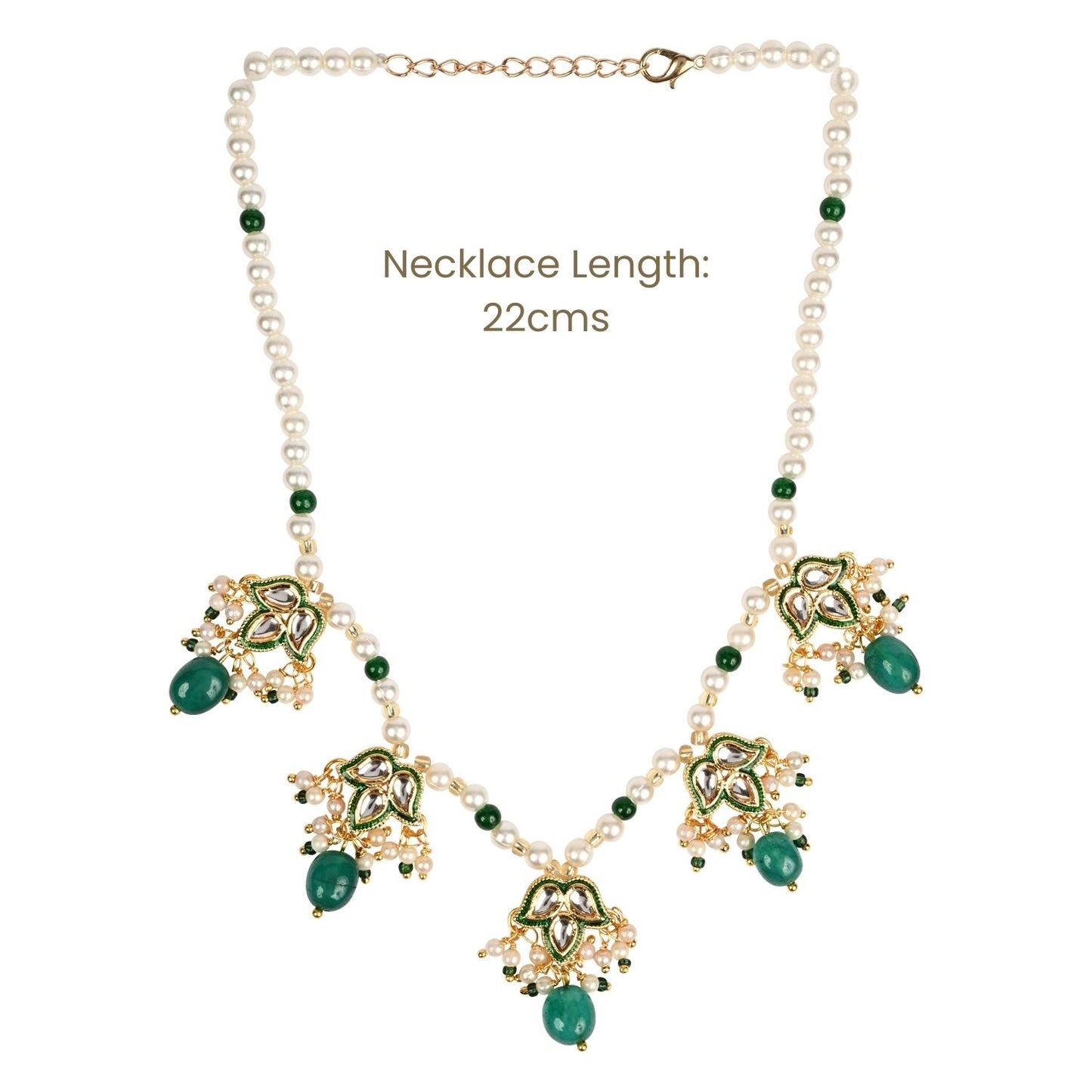 Kundan Lotus Jewellery Set for Girls