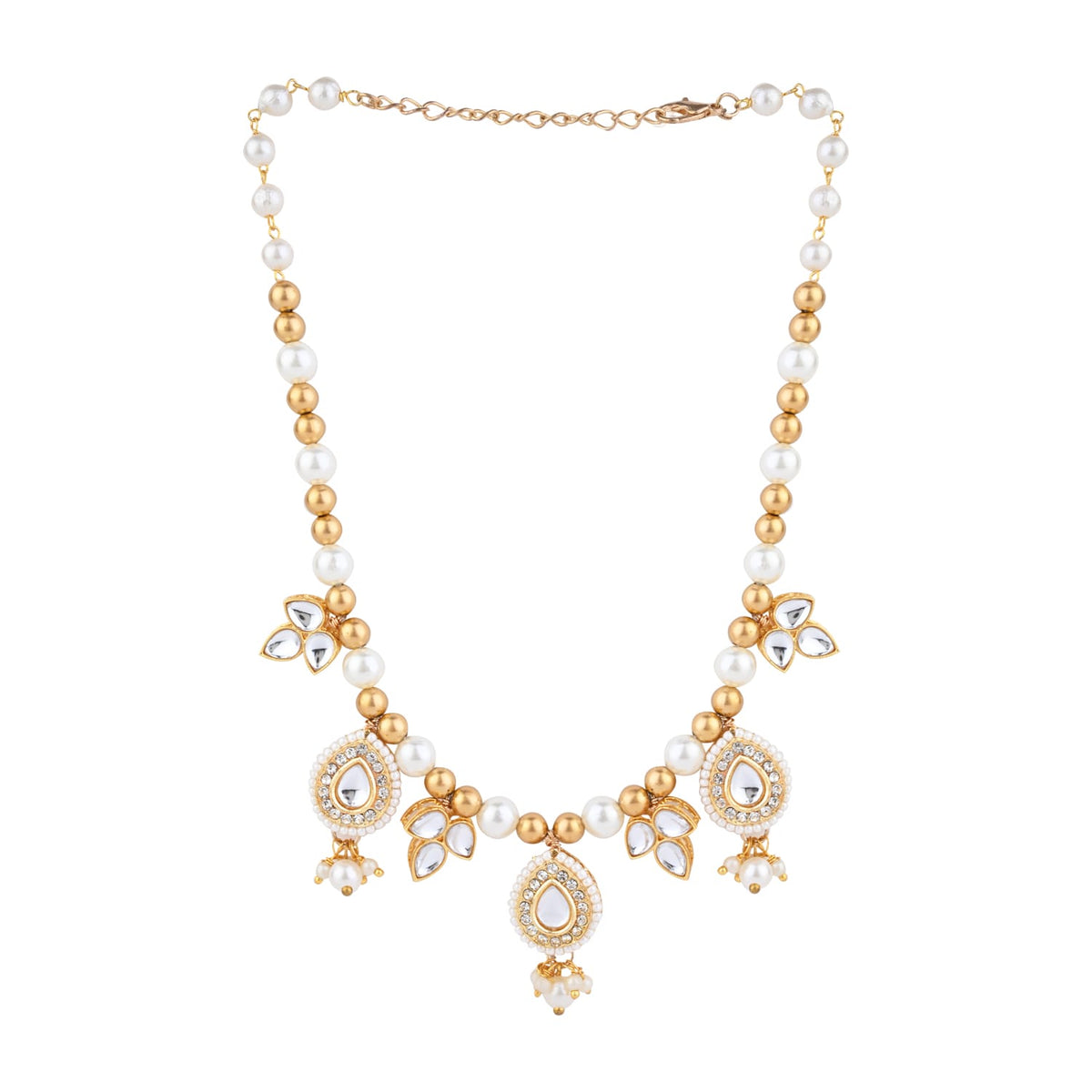 Kundan Stone Ethnic Jewellery Set for Girls