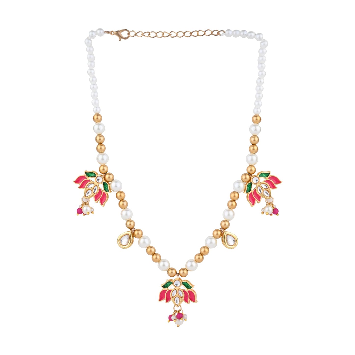 Kundan Stone Ethnic Jewellery Set for Girls
