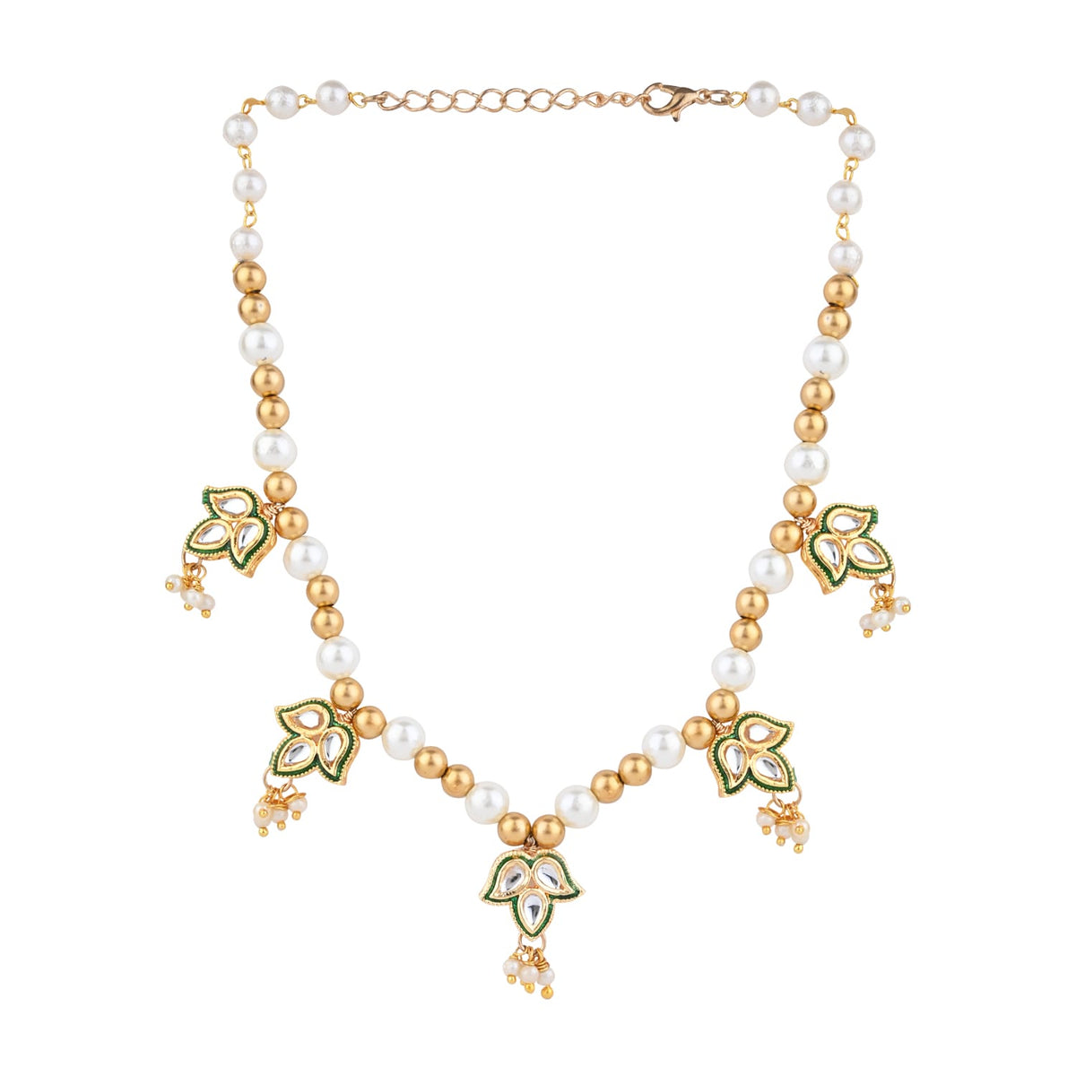 Kundan Stone Ethnic Jewellery Set for Girls