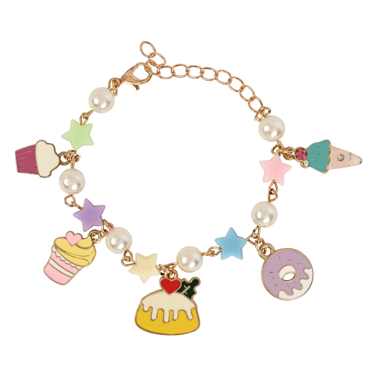 Multi-Charm Beaded Bracelet Rakhi for Girls