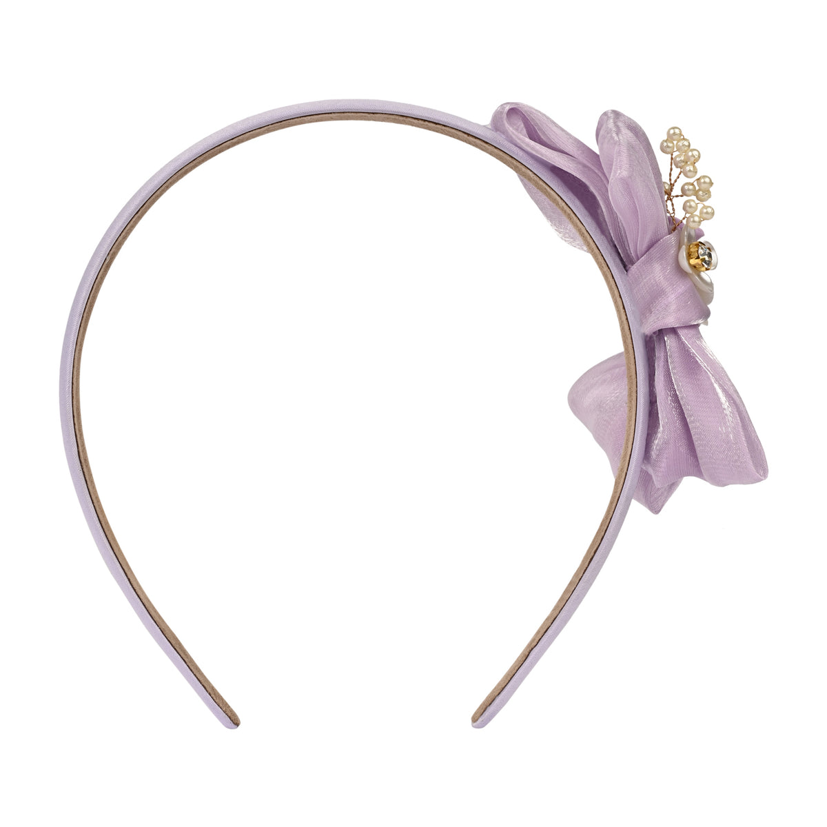Filigree Embellished Bow Hairband