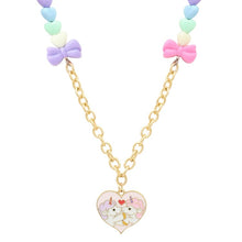 Load image into Gallery viewer, Unicorn Heart Charm Chain Necklace
