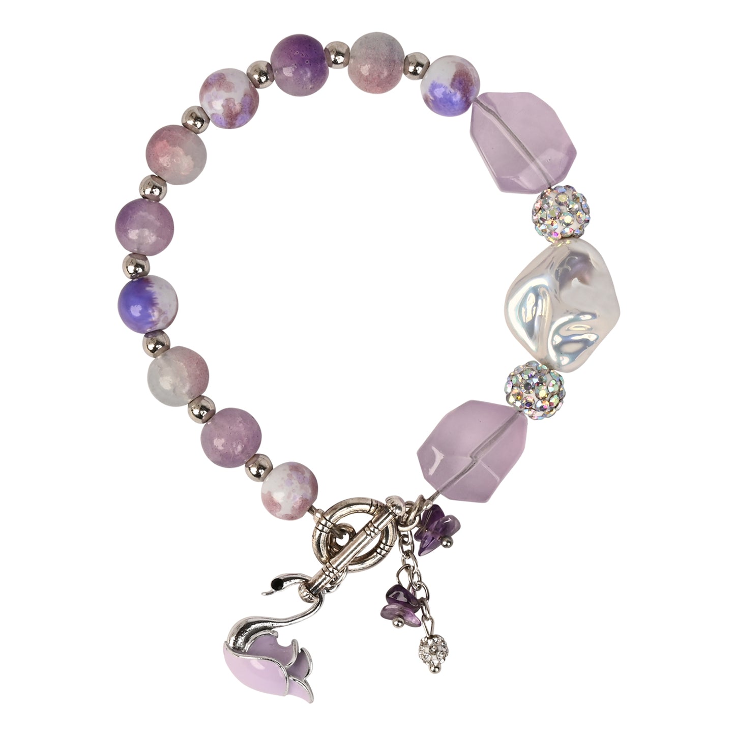 Swan Charm Bracelet