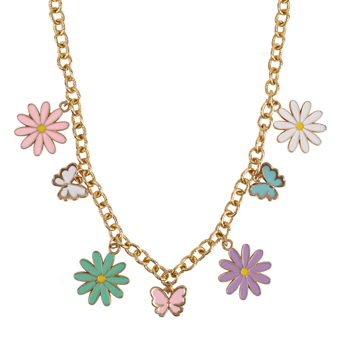 Floral Charm Necklace Gift Set for Sister