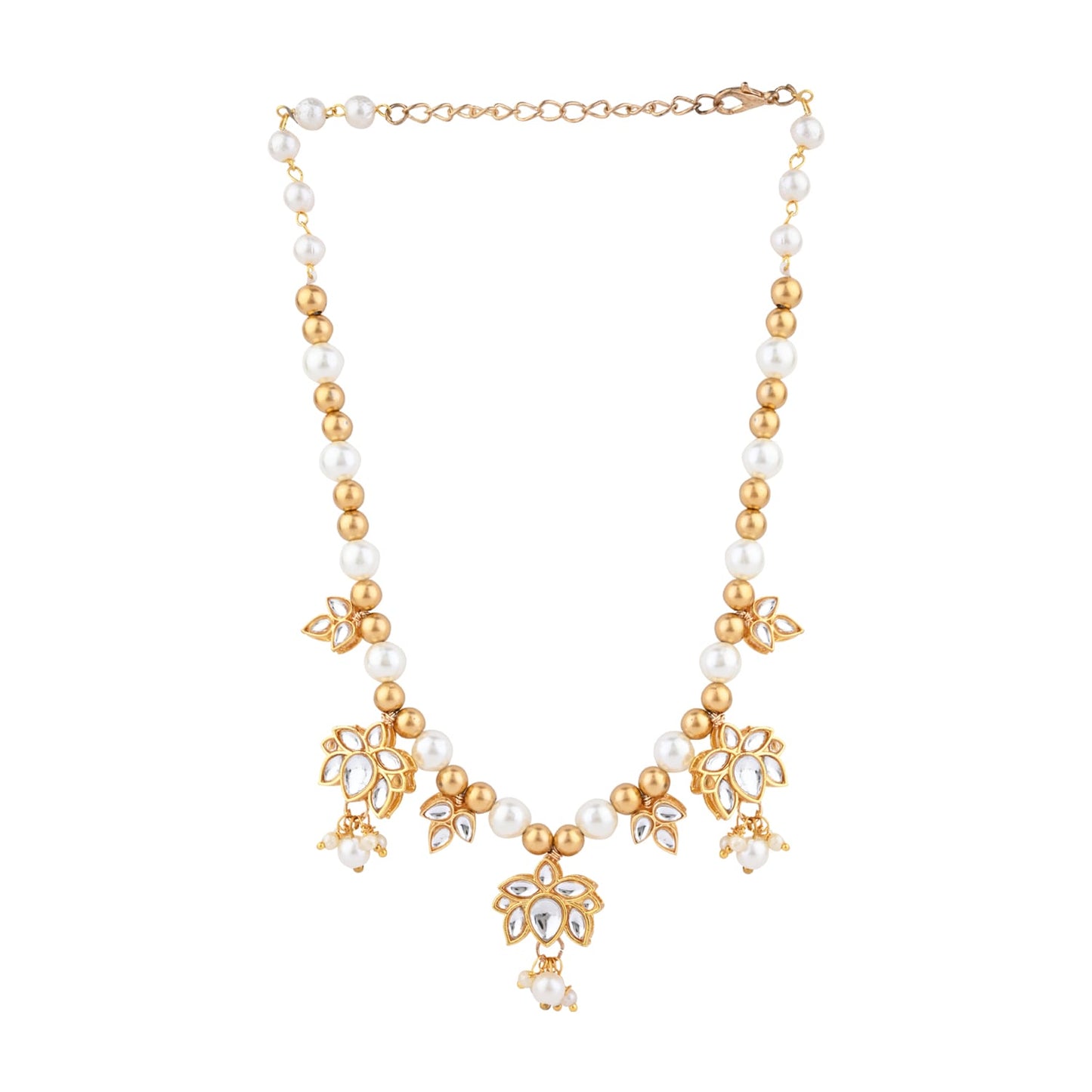Kundan Stone Ethnic Jewellery Set for Girls
