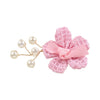 Floral Hair Clips [Set of 2] - Pink & Blue