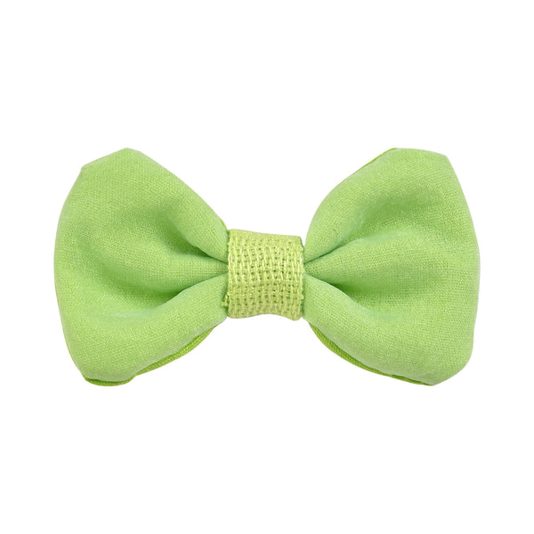 Bow Hair Clips [Set of 4] - Blue & Green