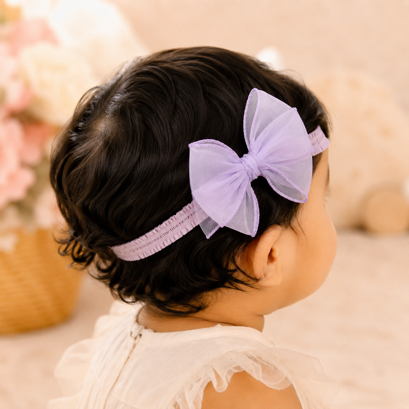 Organza Bow Headband