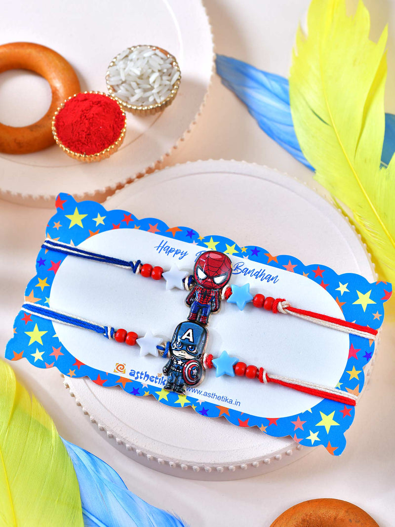 Superhero Set of 2 Kids Rakhis
