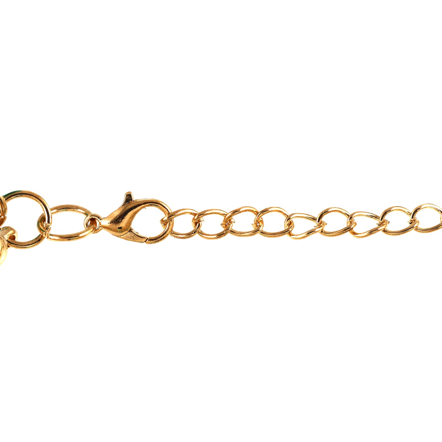 Gold Tone Chain Beaded Bracelet