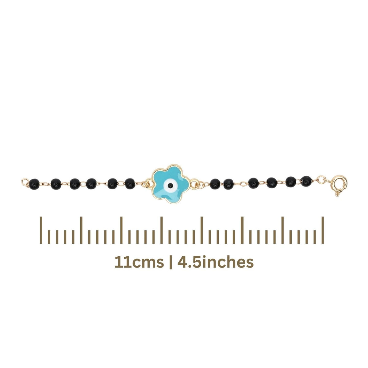 Nazariya Bracelet Floral Evil Eye Charm