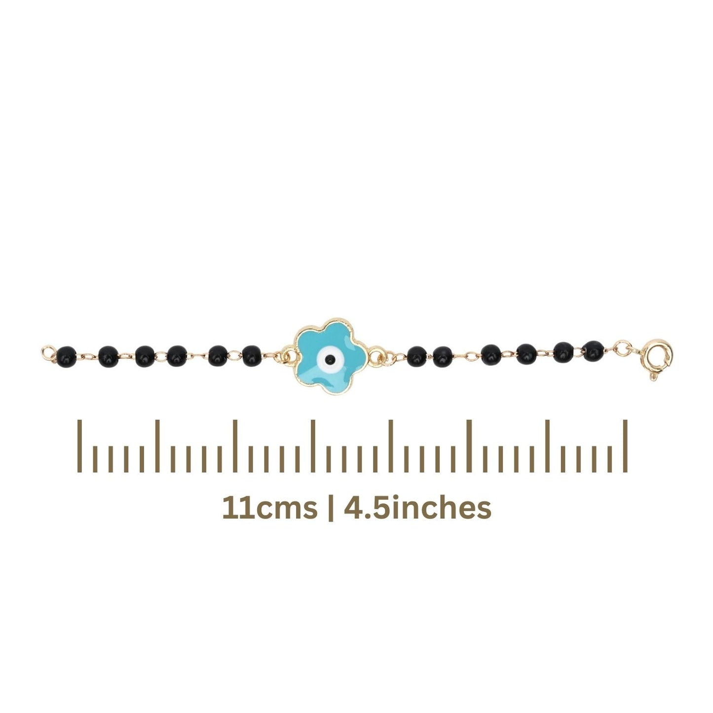 Nazariya Bracelet Floral Evil Eye Charm