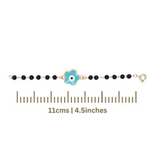 Load image into Gallery viewer, Nazariya Bracelet Floral Evil Eye Charm
