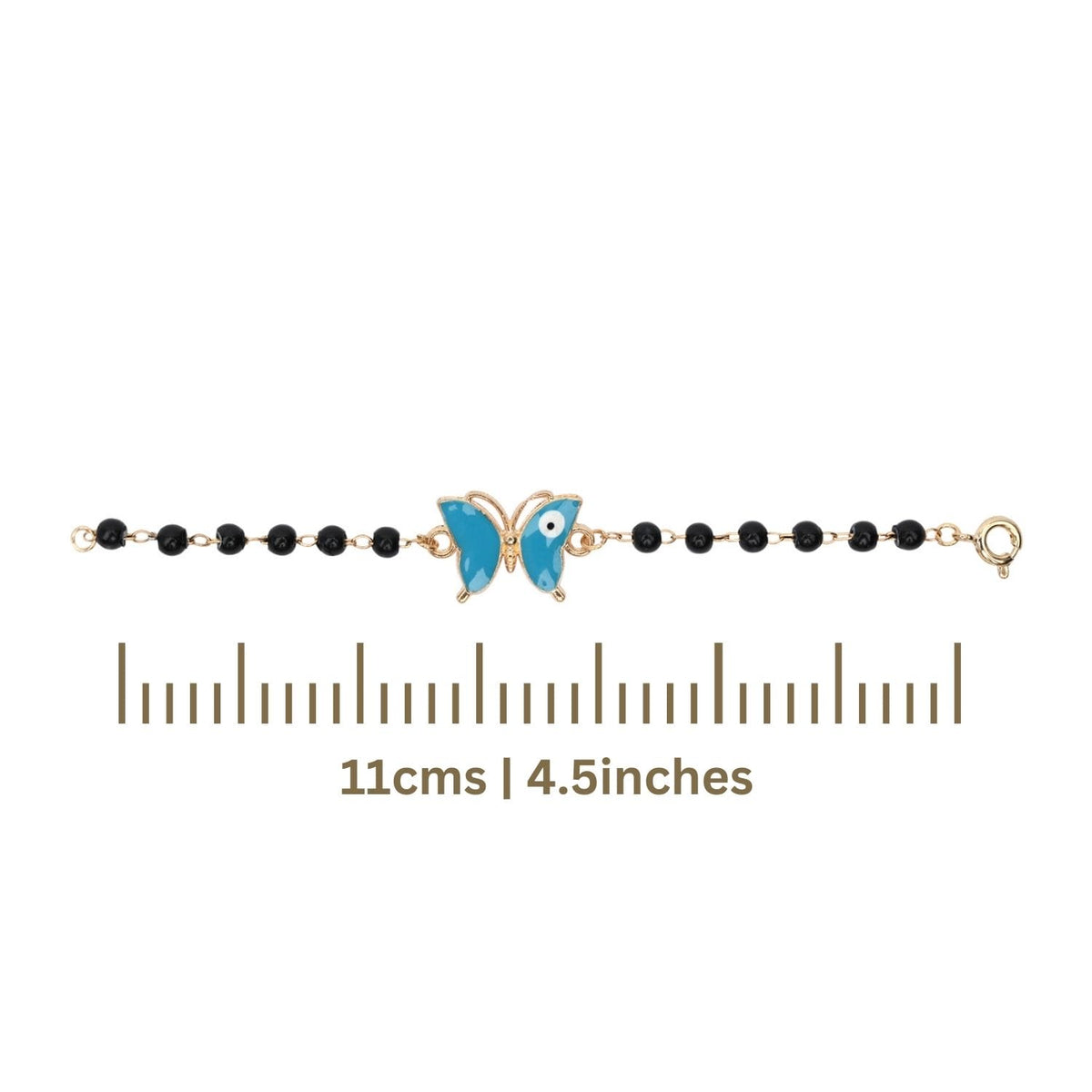 Nazariya Bracelet Butterfly Evil Eye Charm