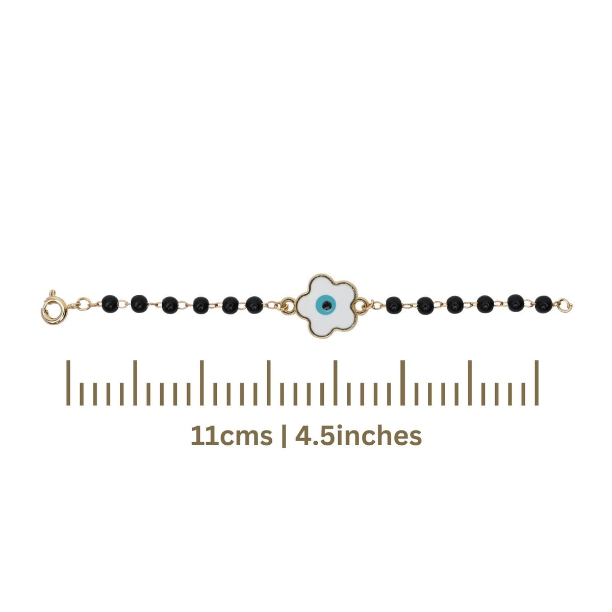 Nazariya Bracelet Floral Evil Eye Charm