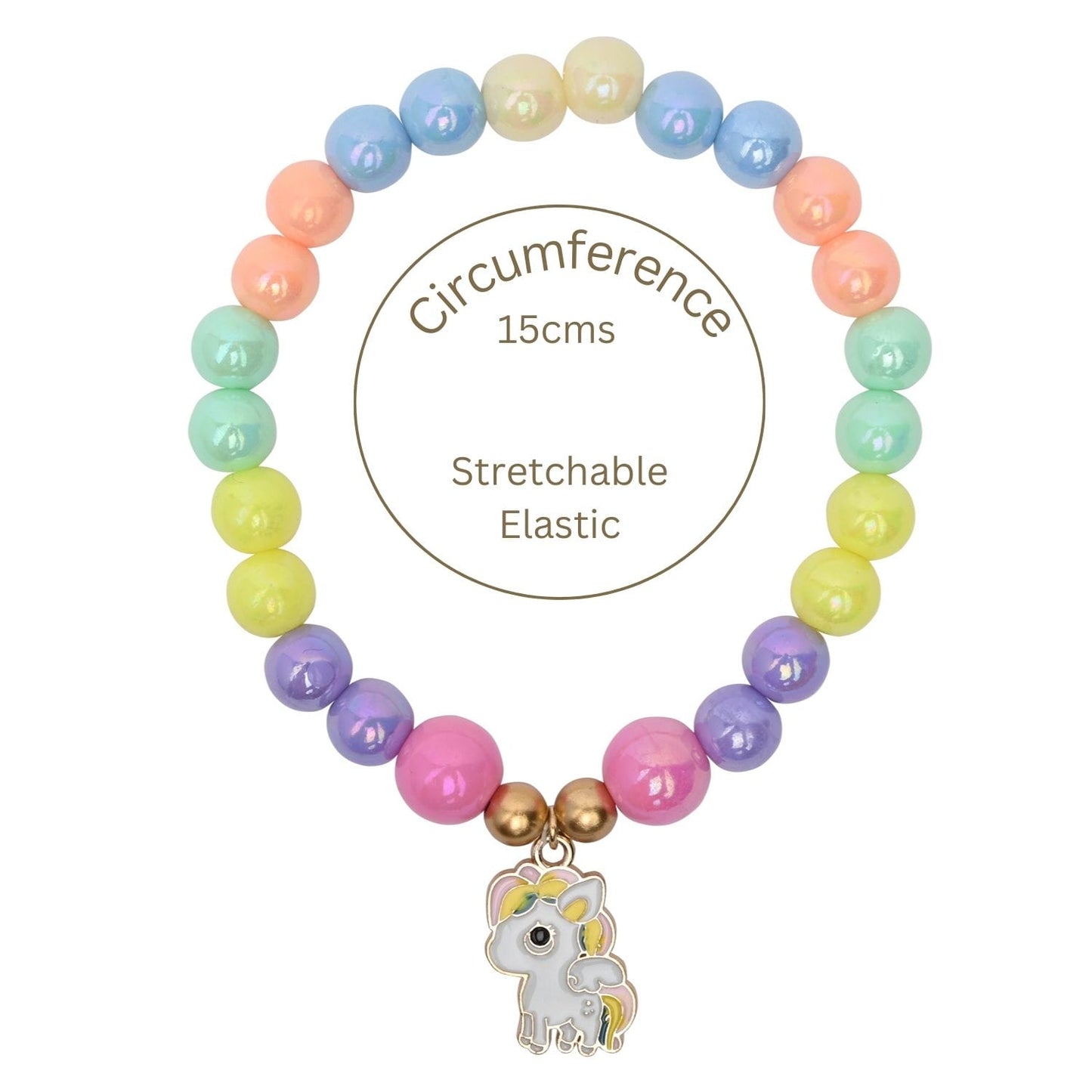 Unicorn Charm Necklace Bracelet Set