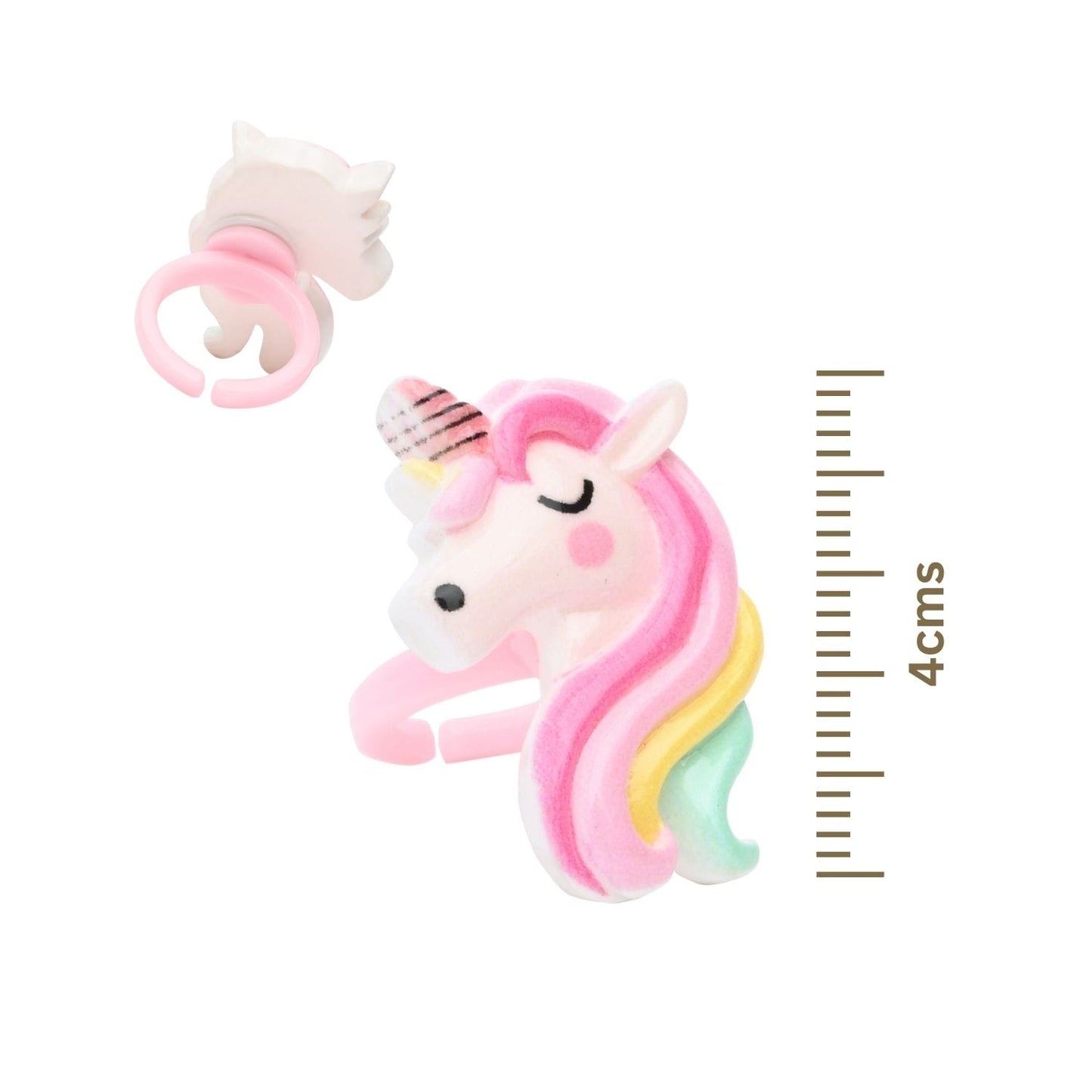 Unicorn Beaded Necklace Bracelet Finger Ring Hair Clip Jewellery Set