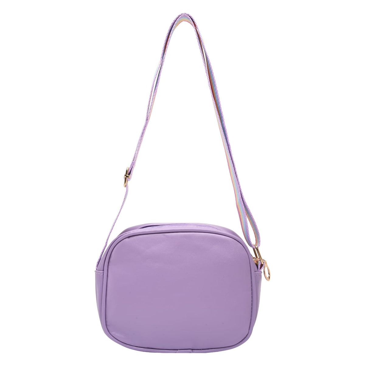Glitter Heart Sling Bag - Purple