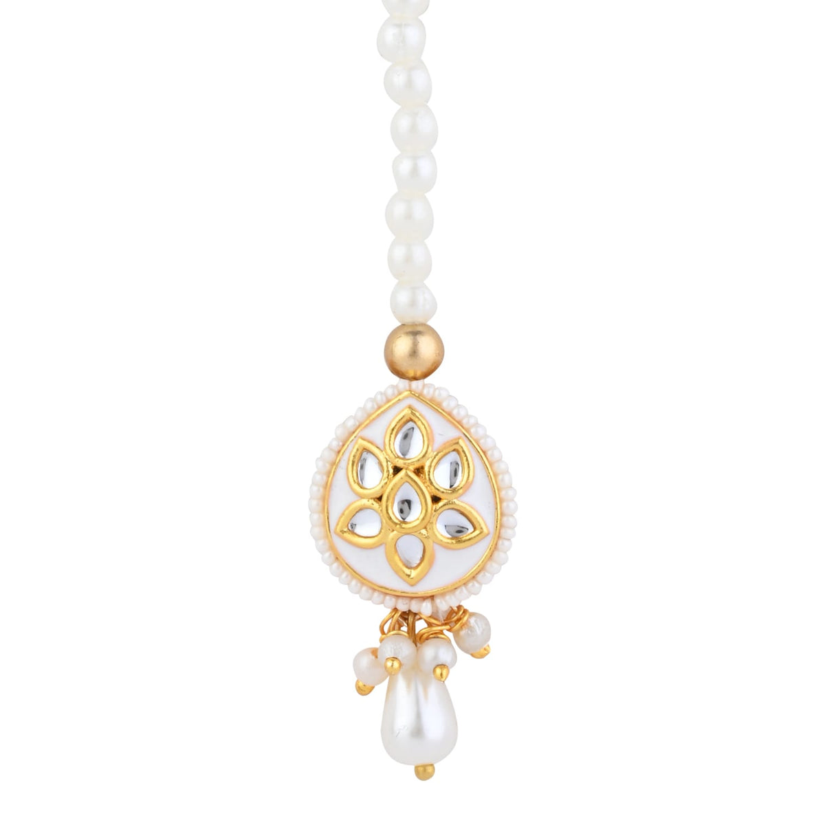 Kundan Stone Maang Tikka for Girls