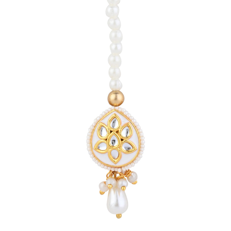 Kundan Stone Maang Tikka for Girls