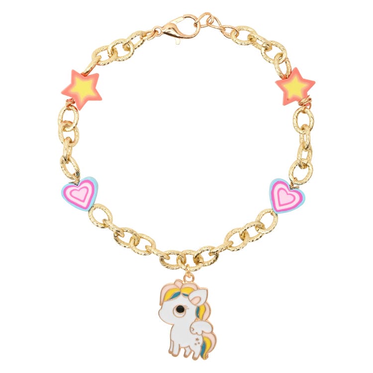 Unicorn Charm Necklace Bracelet Jewellery Set