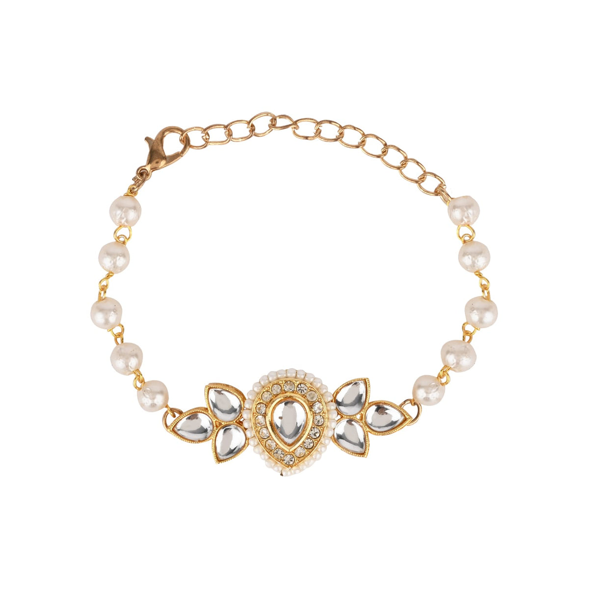 Kundan Stone Ethnic Jewellery Set for Girls
