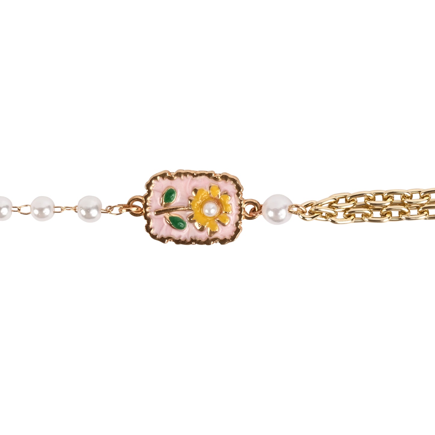 Floral Charm Girls Bracelet Rakhi