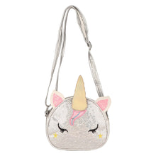 Load image into Gallery viewer, Unicorn Glitter Sling Bag - Silver
