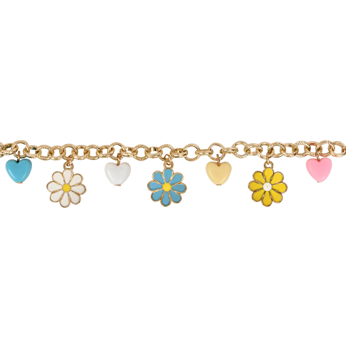 Floral Multi-Charm Kids Bracelet