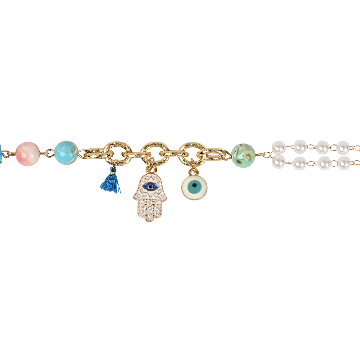 Hamsa Evil Eye Charm Bracelet