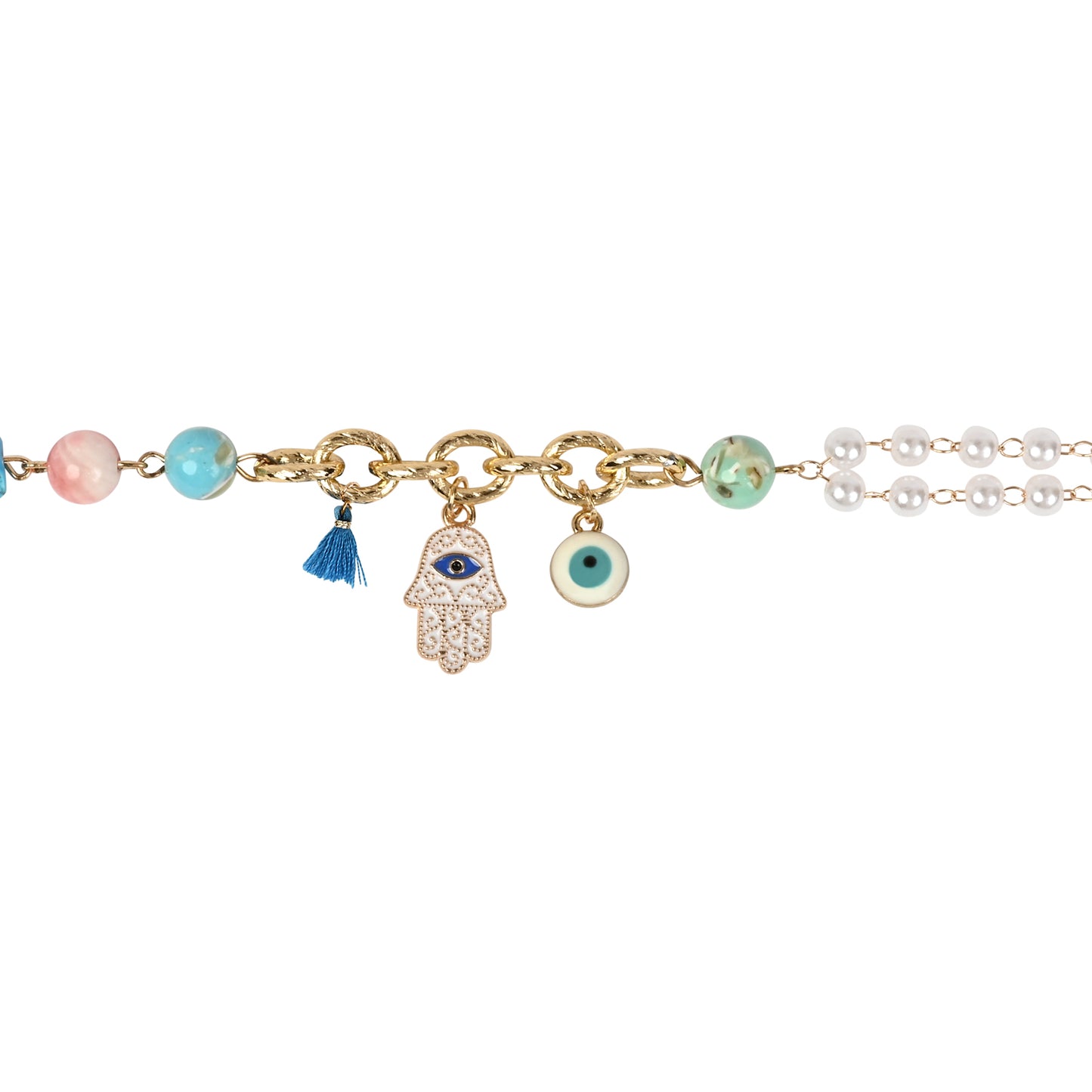 Hamsa Evil Eye Charm Bracelet