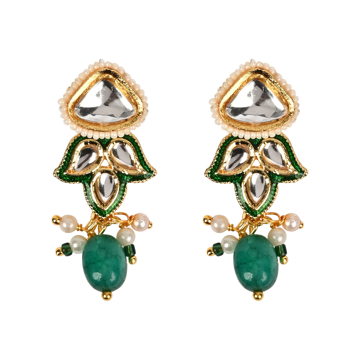 Kundan Lotus Jewellery Set for Girls