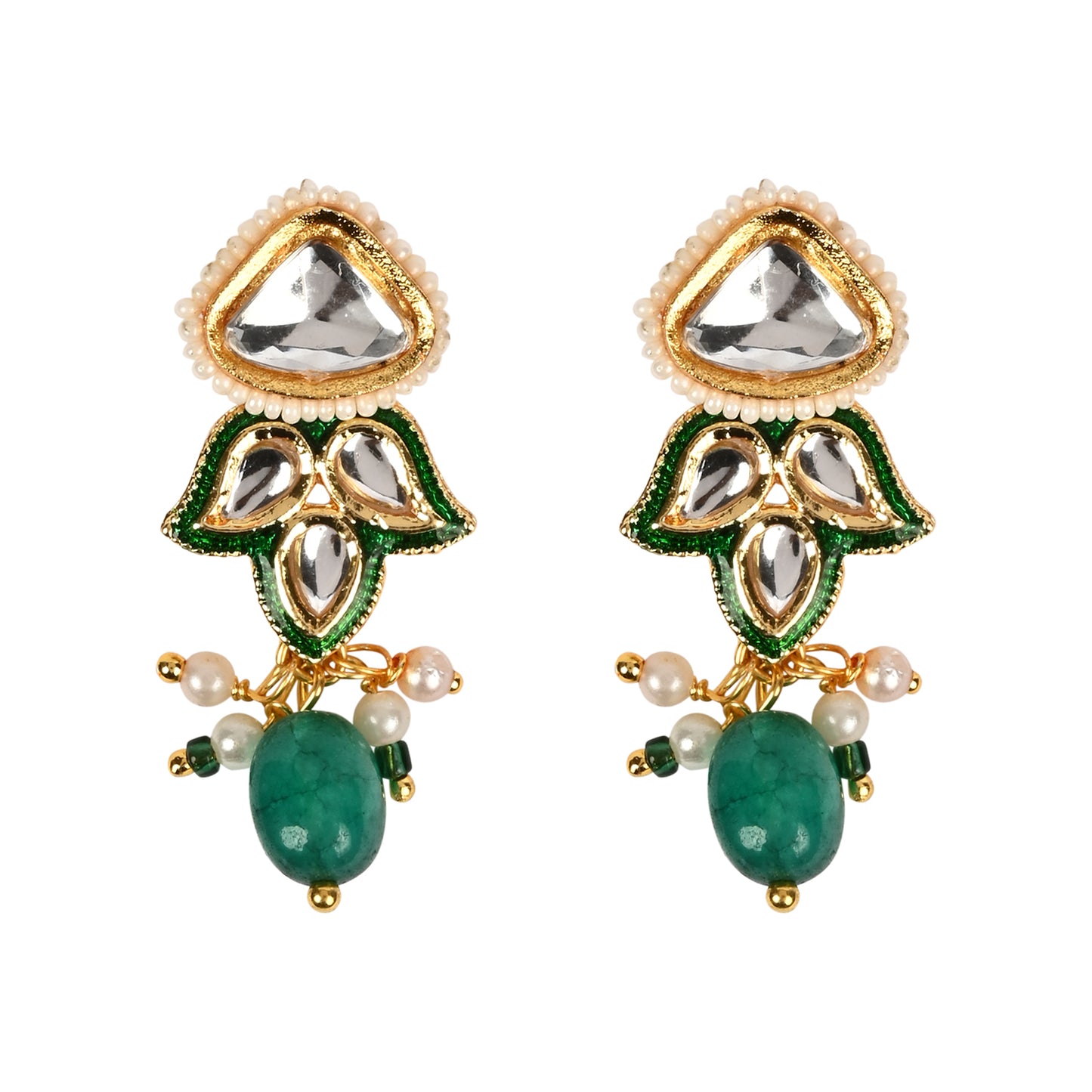 Kundan Lotus Jewellery Set for Girls