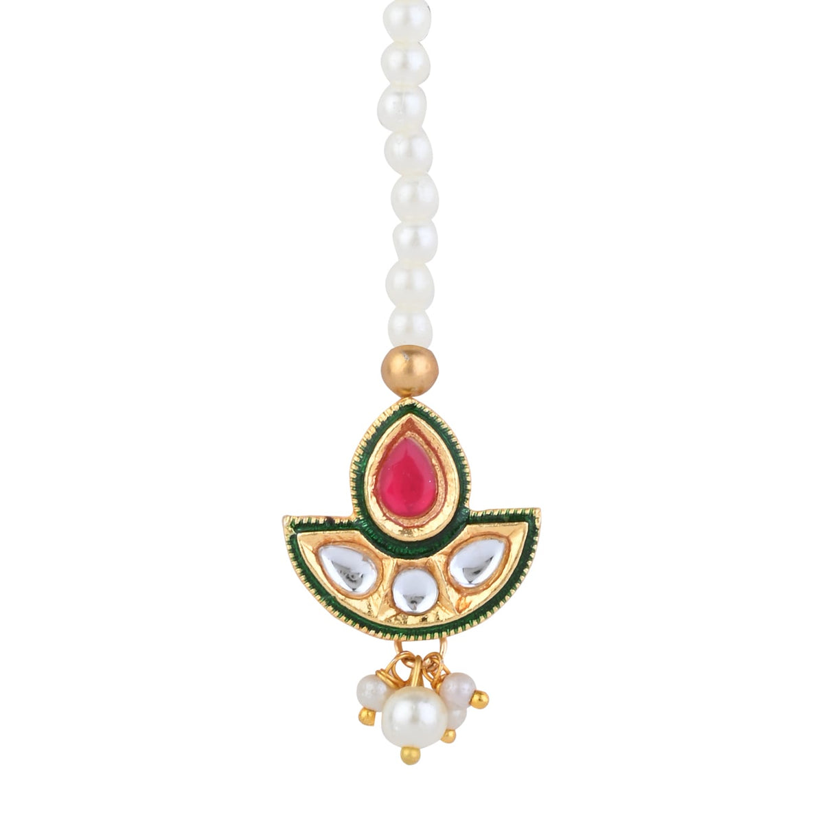 Kundan Stone Maang Tikka for Girls