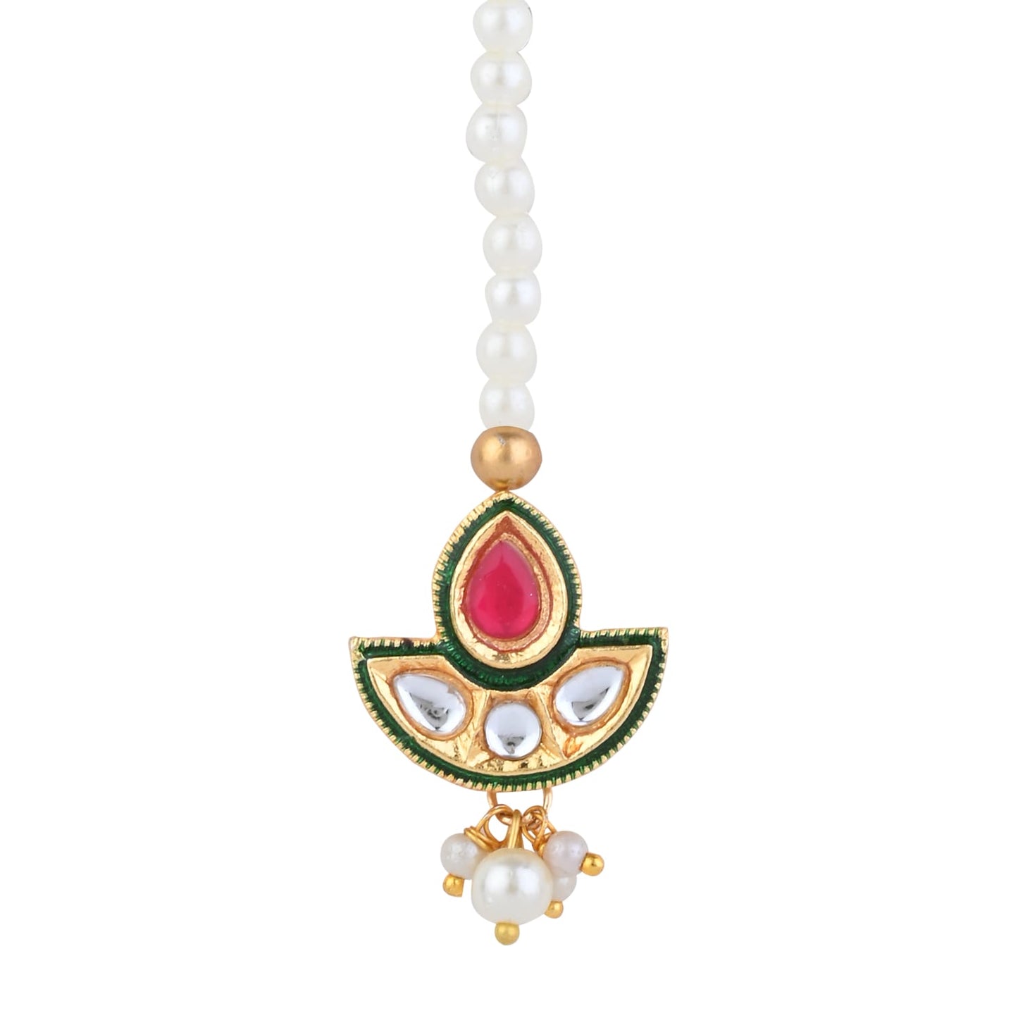 Kundan Stone Maang Tikka for Girls