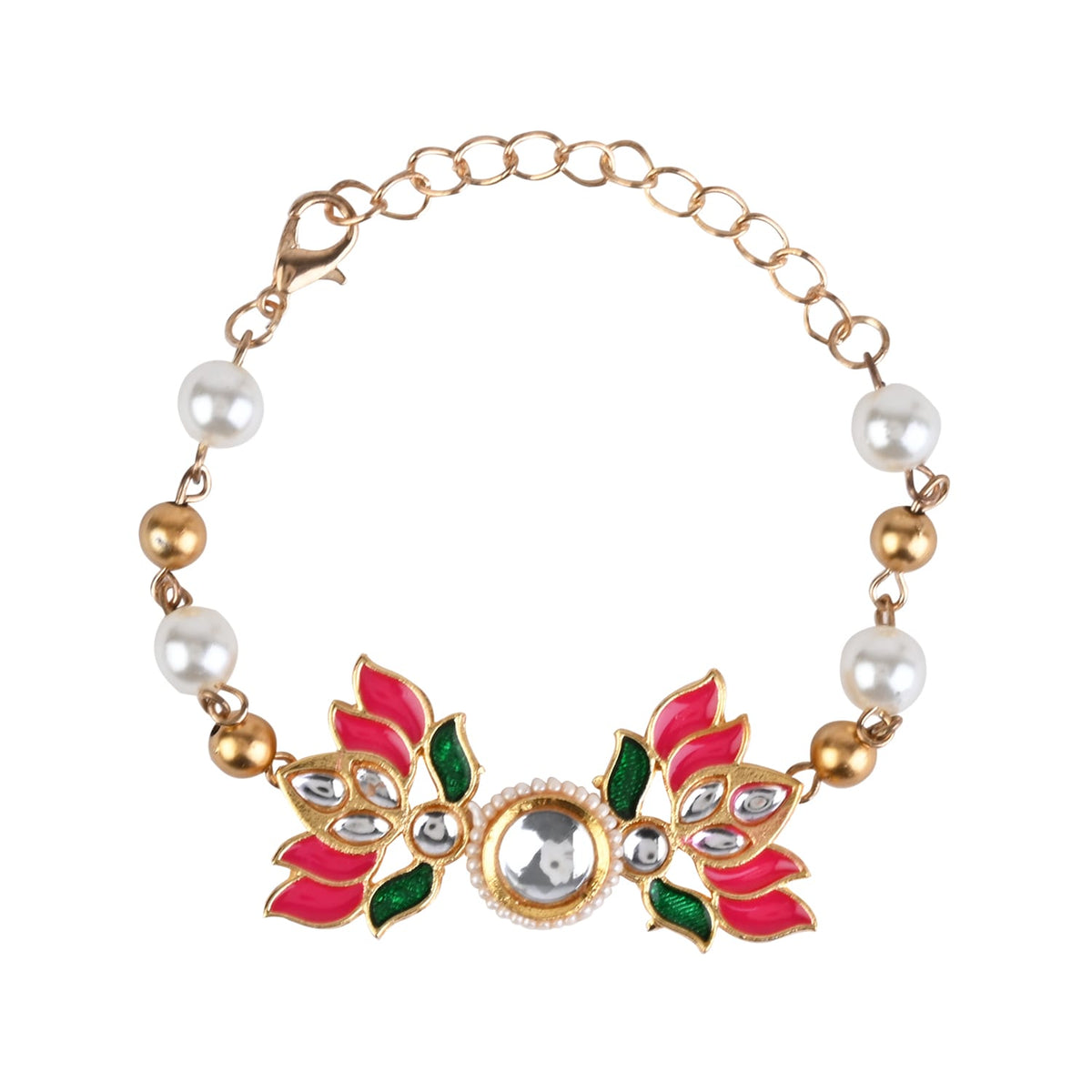 Kundan Stone Ethnic Jewellery Set for Girls