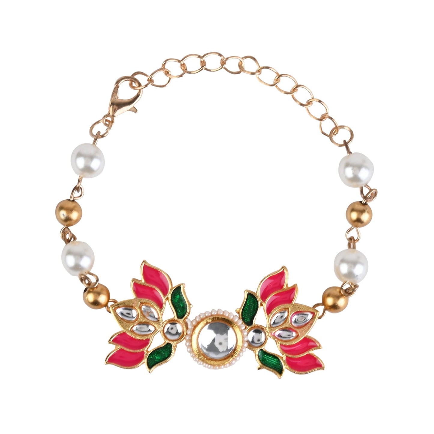 Kundan Stone Ethnic Jewellery Set for Girls