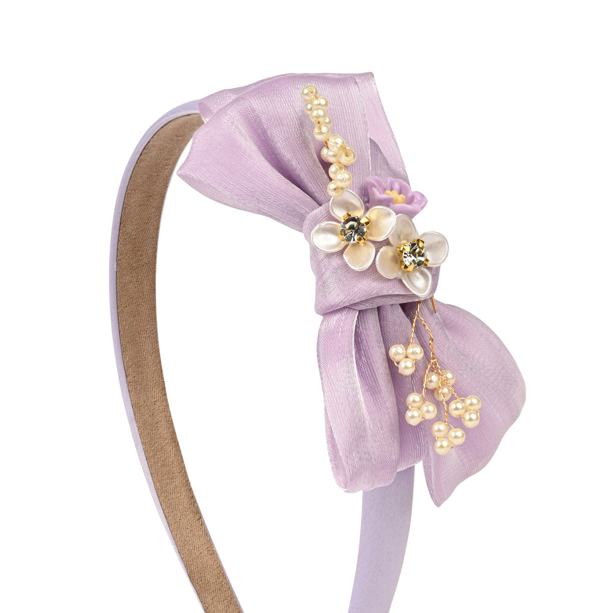 Filigree Embellished Bow Hairband