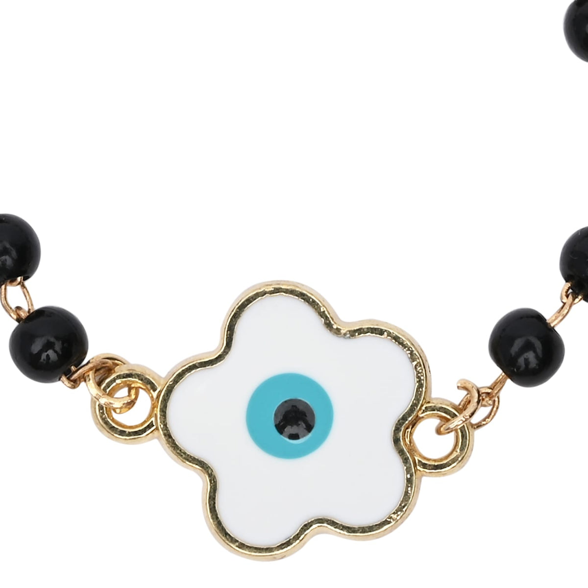 Nazariya Bracelet Floral Evil Eye Charm