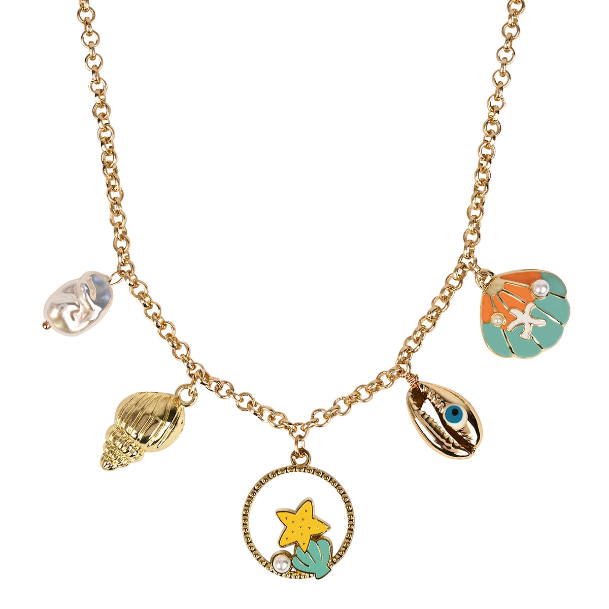 Sea World Multi Charm Necklace