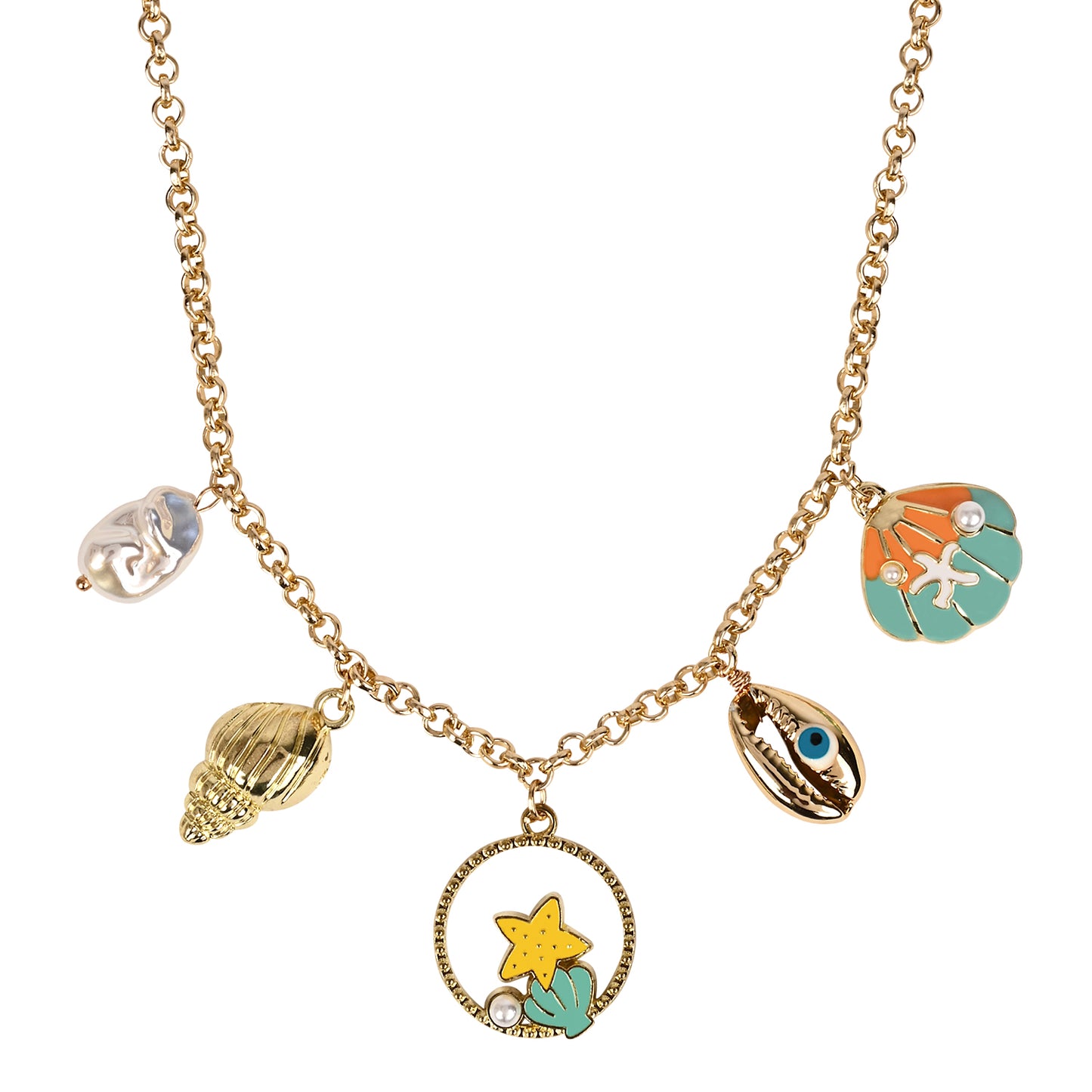 Sea World Multi Charm Necklace